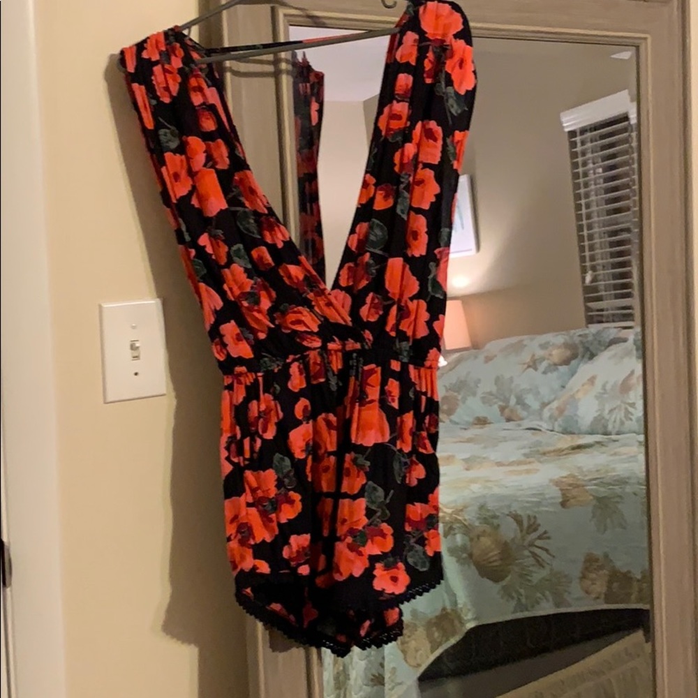 Floral billabong romper